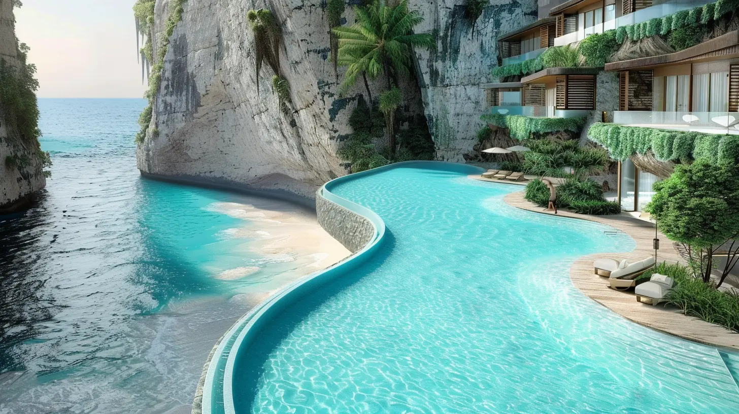 Beach Resorts with Infinity Pools that Seem to Merge with the Ocean