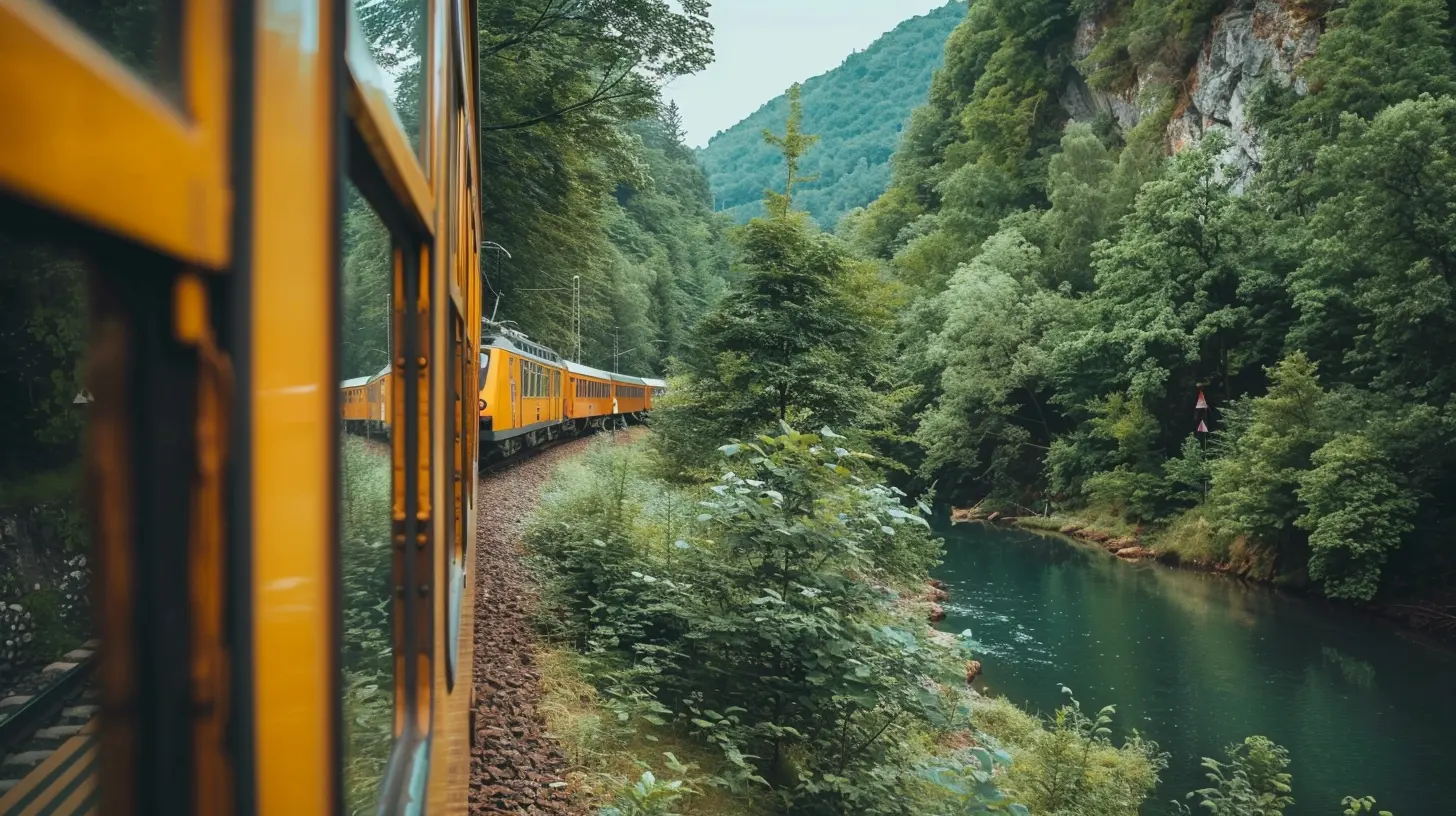 Green Transit: Exploring Destinations by Train and Bicycle