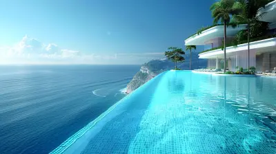 Beach Resorts with Infinity Pools that Seem to Merge with the Ocean