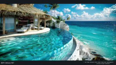 Beach Resorts with Infinity Pools that Seem to Merge with the Ocean